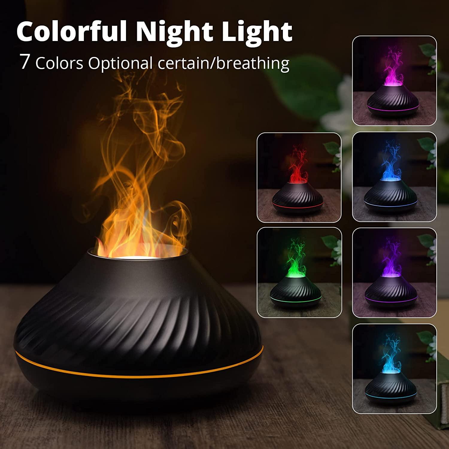 REUP Flame Aroma Diffuser Air Humidifier Ultrasonic Cool Mist