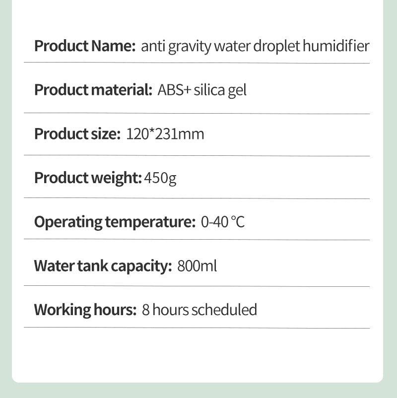 Anti-Gravity Humidifier – PHB SOLUTIONS