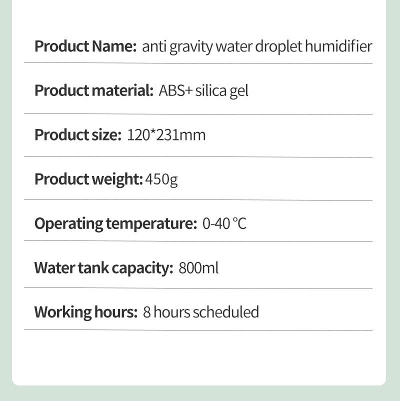 Anti-Gravity Humidifier - PHB SOLUTIONS